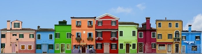 burano case colorate nei sogni